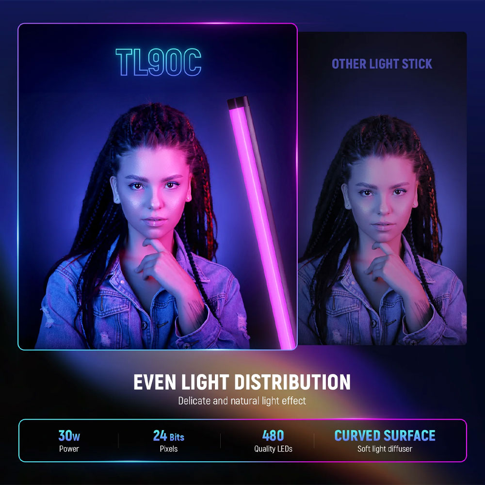 عصا إضاءة LED TL90C RGB