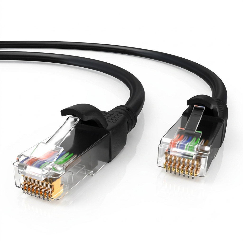 كابل نت وورك 30 متر Cat6 - أسود