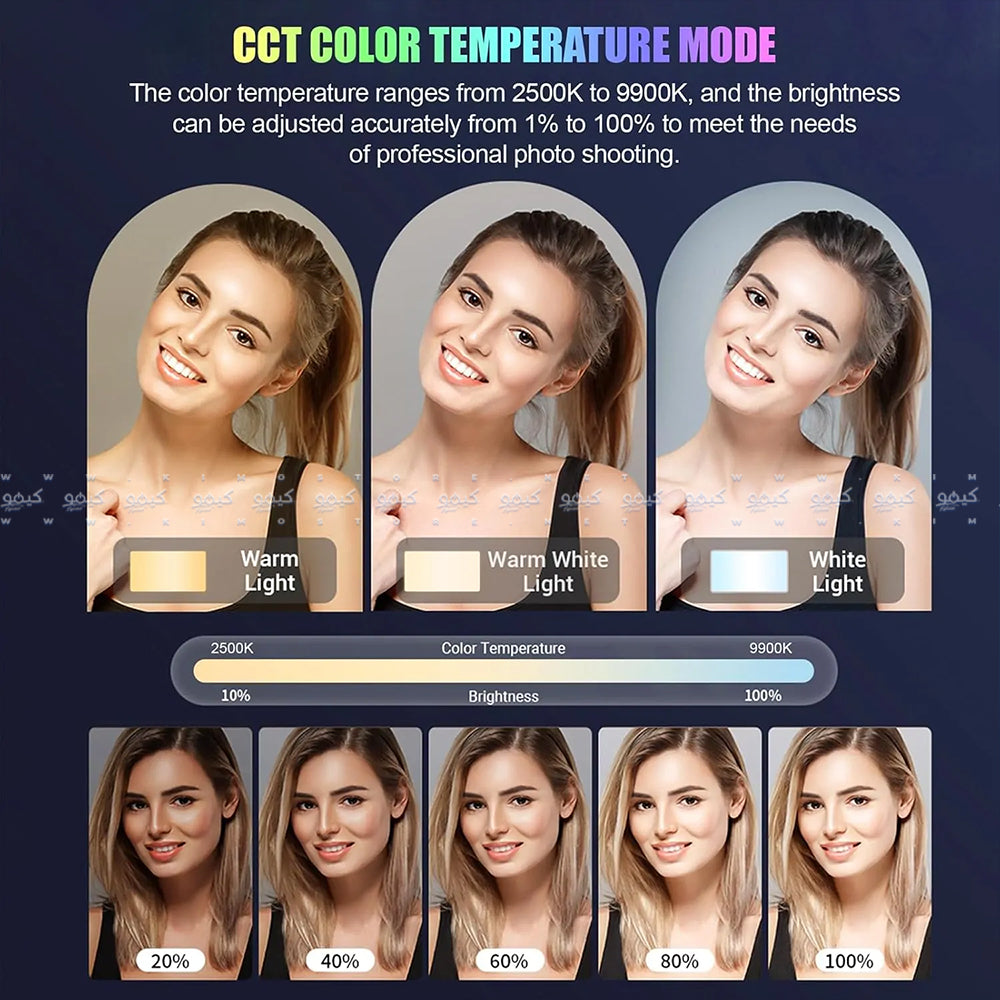 ضوء فيديو للجيب نايس فوتو TC-225 RGB