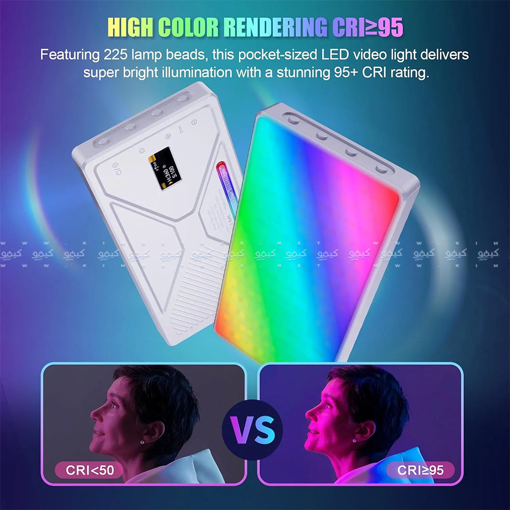 ضوء فيديو للجيب نايس فوتو TC-225 RGB