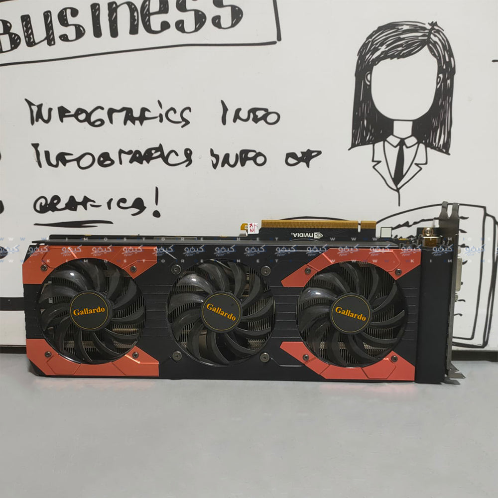 كارت شاشة نيفيديا 8 جيجابايت GeForce GTX 1080 Gallardo GDDR5X (استعمال خارج)