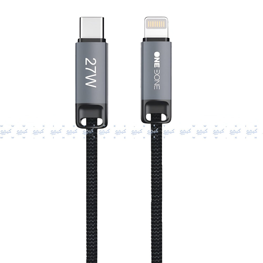 ONEDONE Starlink Type-C To Lightning Cable 27W Fast Charging 1m - Black