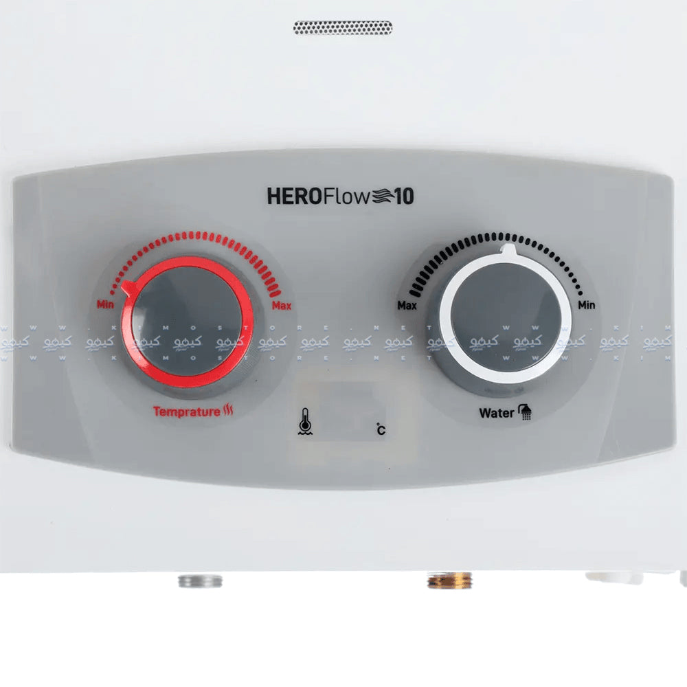 Olympic Gas Water Heater With Chimney Hero Flow OYG10113WL 10L (Adapter) - White