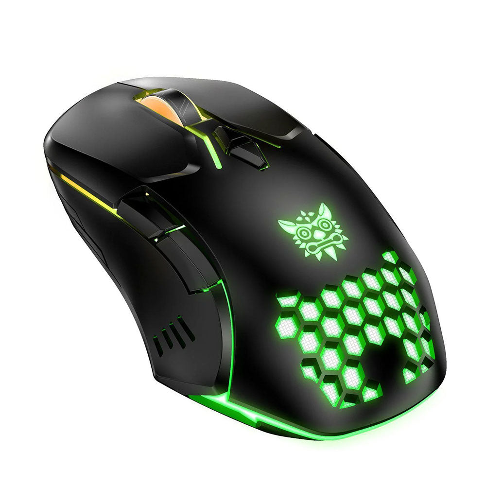ماوس اونيكوما سلكي RGB جيمنج 3600 نقطة في البوصة CW902 - أسود