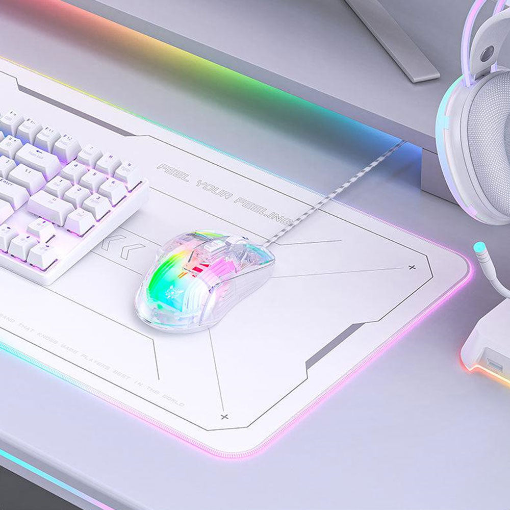 ماوس اونيكوما سلكي 12800 نقطة في البوصة CW923 - شفاف