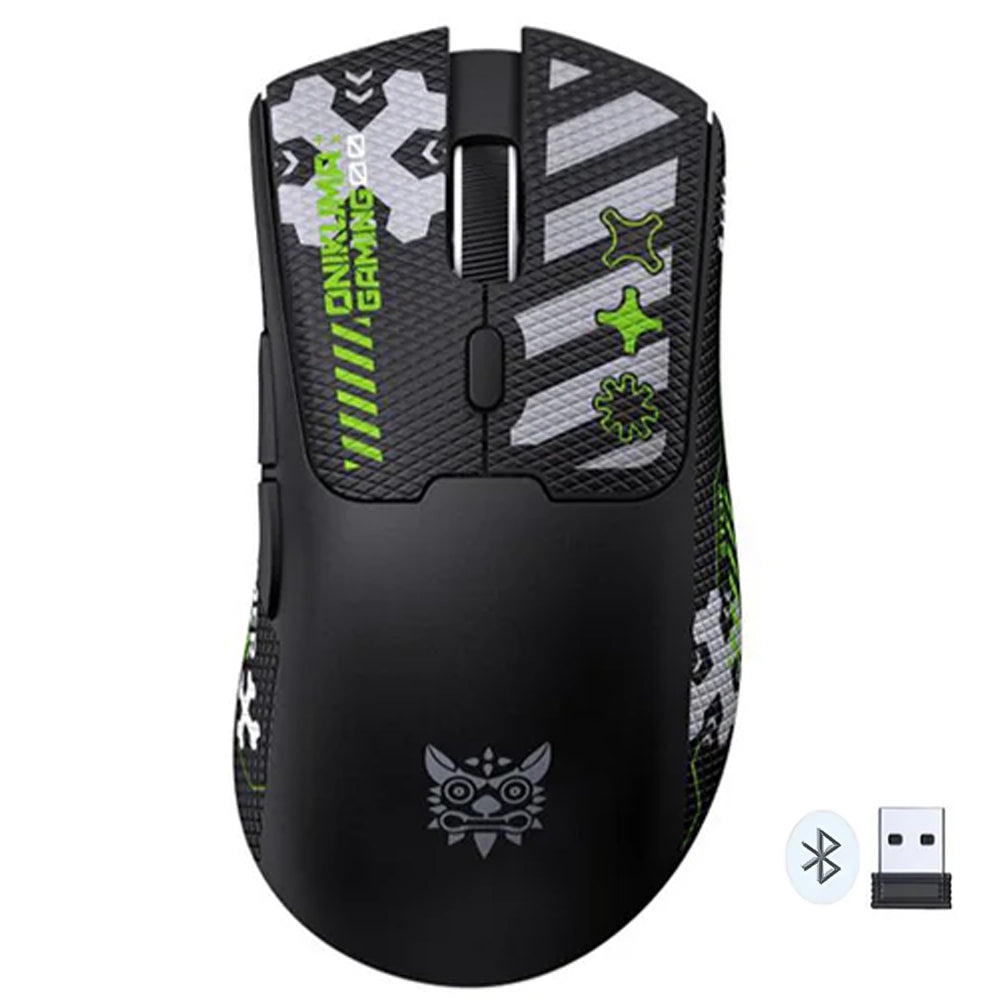 Onikuma DM01 Triple-Mode Rechargeable Bluetooth Wireless & Wired RGB Gaming Mouse 12800Dpi - Black