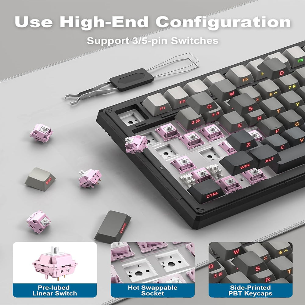 Onikuma G83 Triple Mode Bluetooth Wireless & Wired RGB Gaming