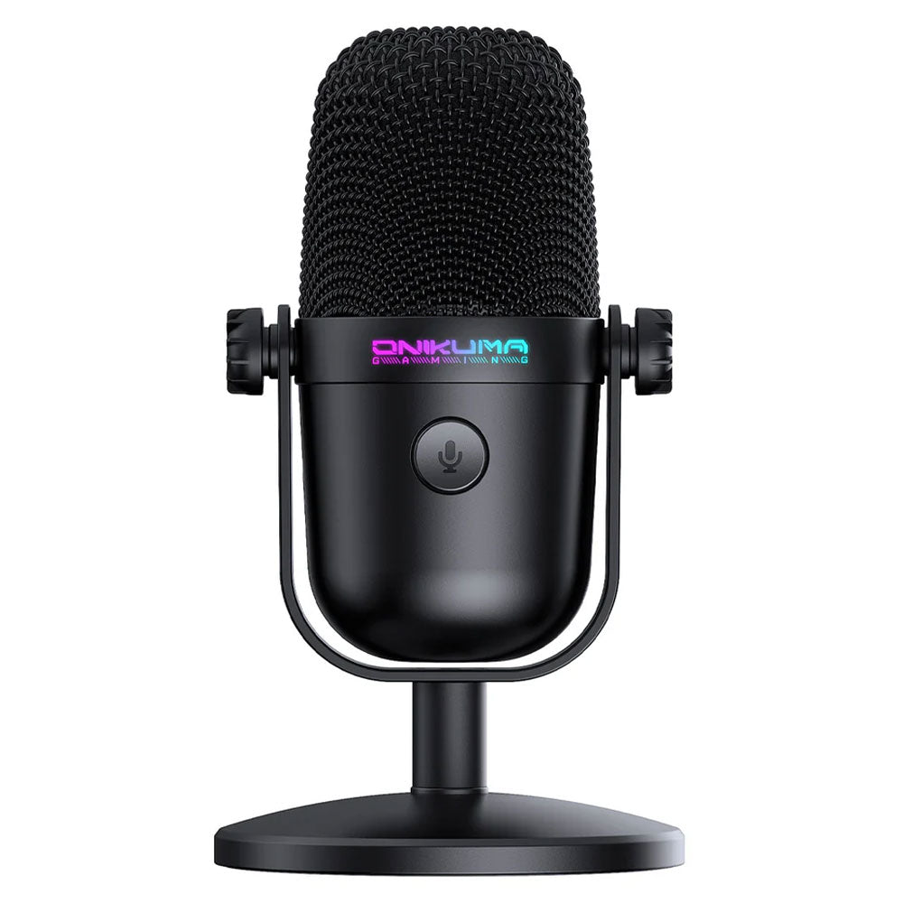 Onikuma M830 Condenser Wired RGB Gaming Microphone - Black