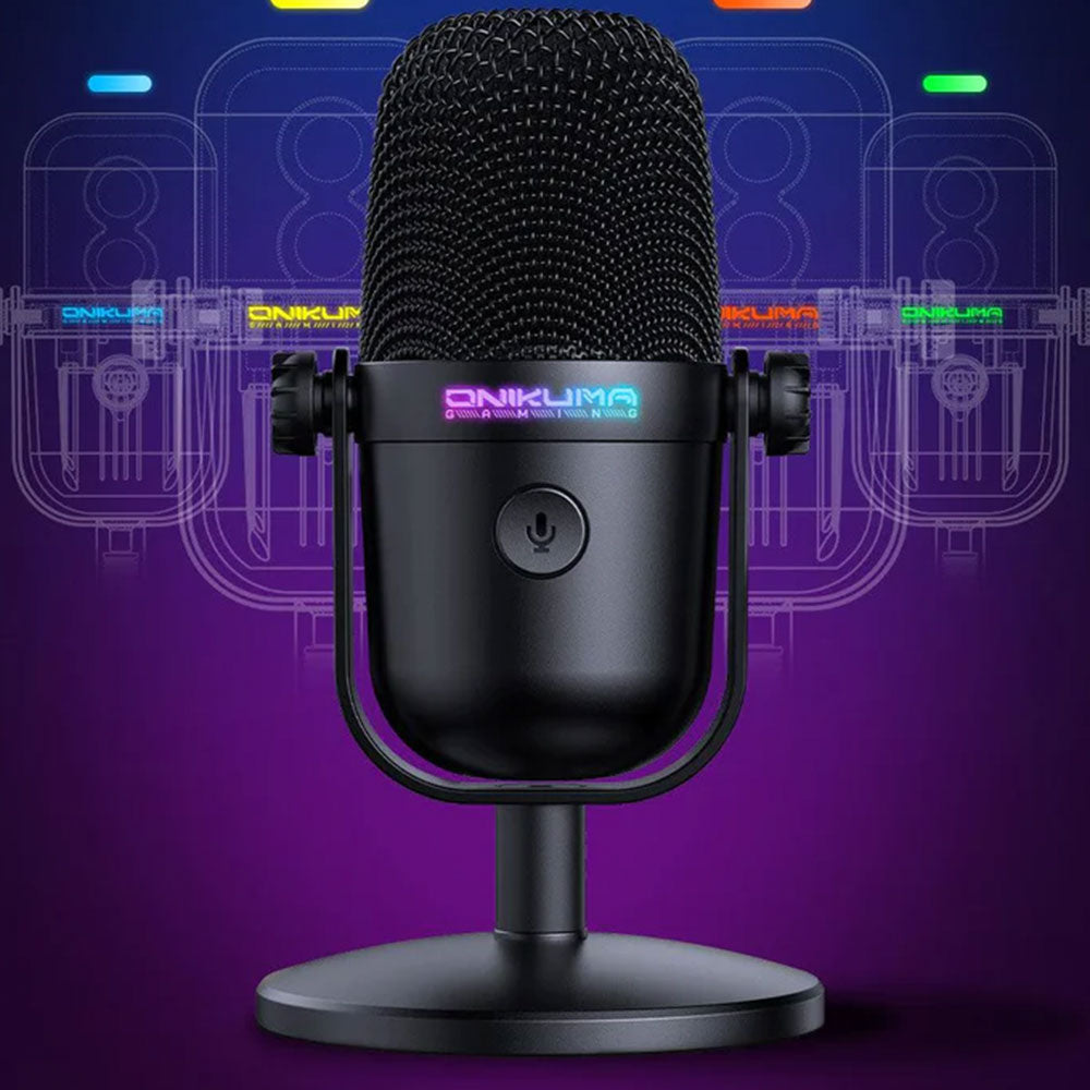 ميكروفون اونيكوما سلكي RGB جيمنج M830