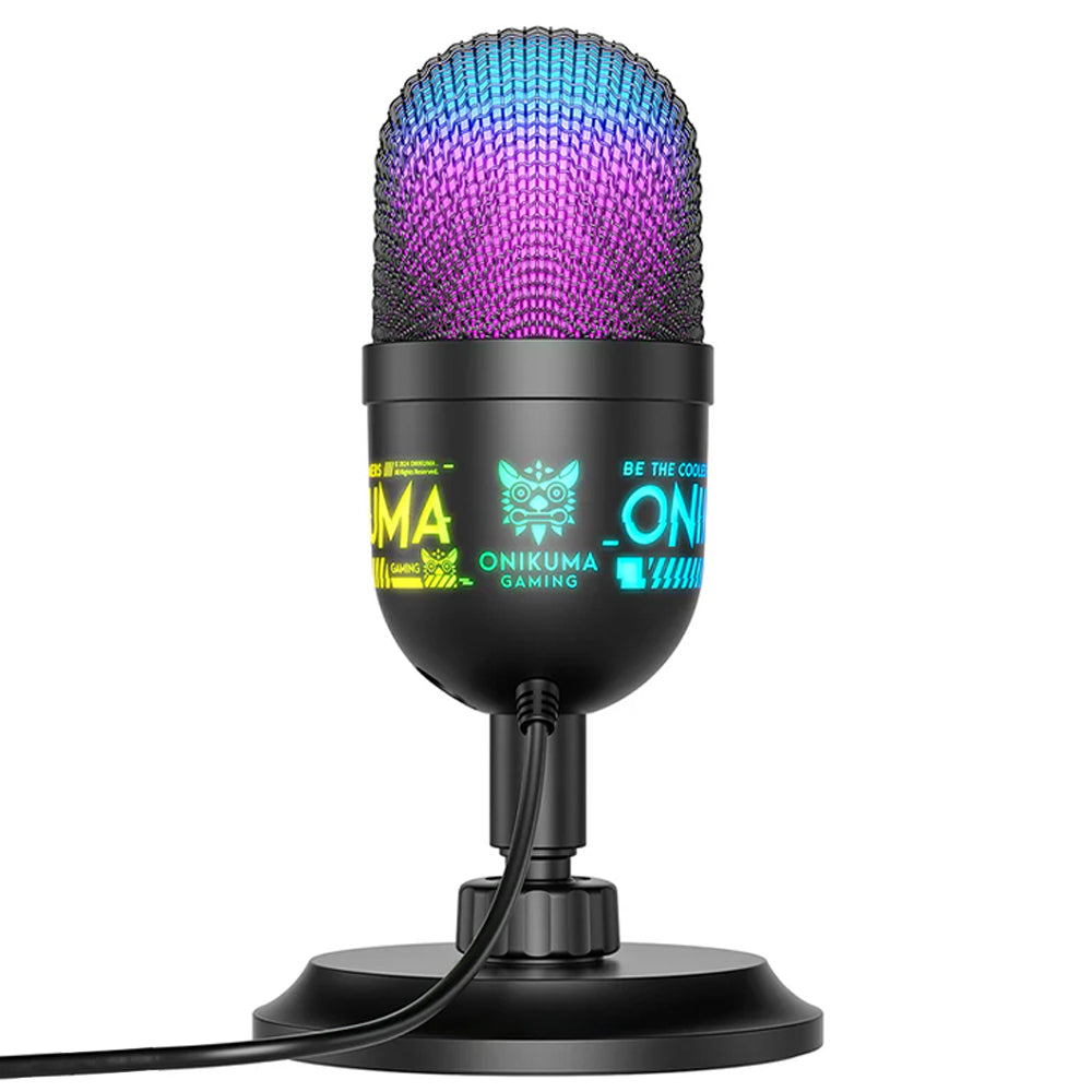 ميكروفون اونيكوما سلكي RGB جيمنج M930 Condenser - اسود