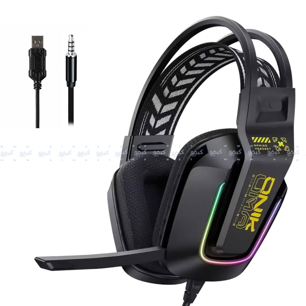 Onikuma X13 RGB Gaming Headset - Black