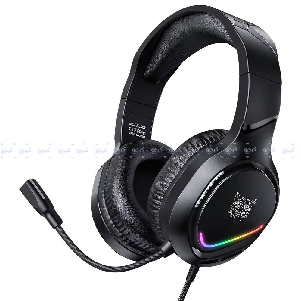 Onikuma X31 RGB Gaming Headset - Black