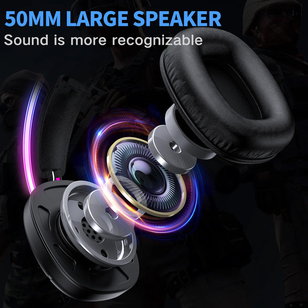 سماعة رأس اونيكوما RGB جيمنج X33 - اسود