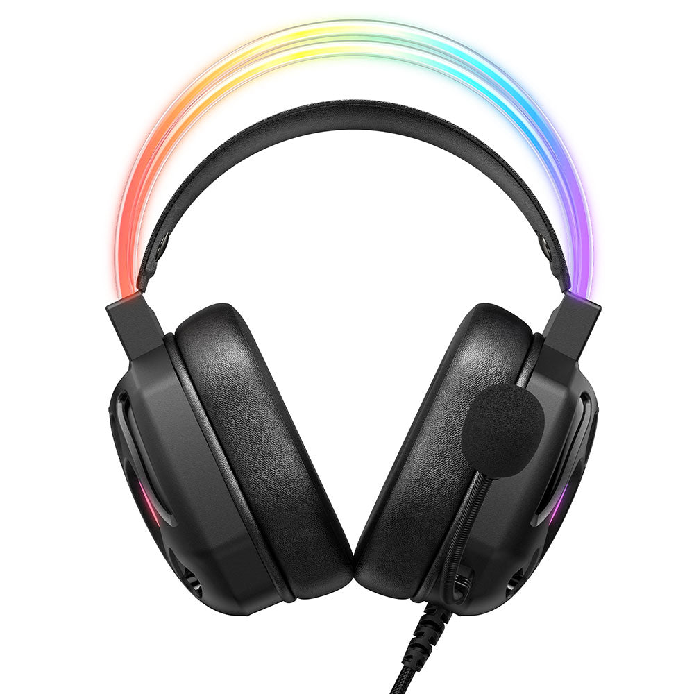 سماعة رأس اونيكوما RGB جيمنج X89 - أسود