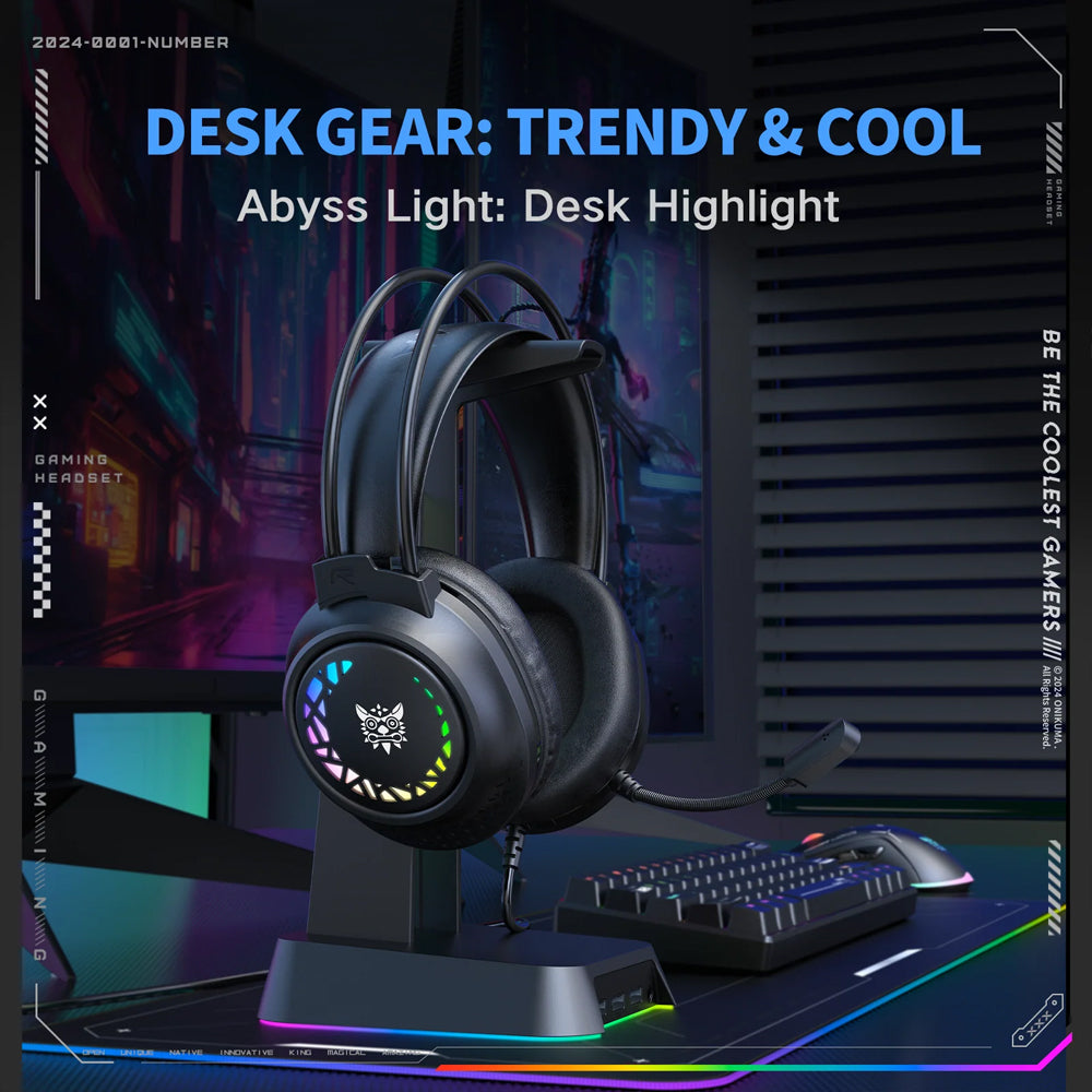 سماعة رأس اونيكوما RGB جيمنج X92