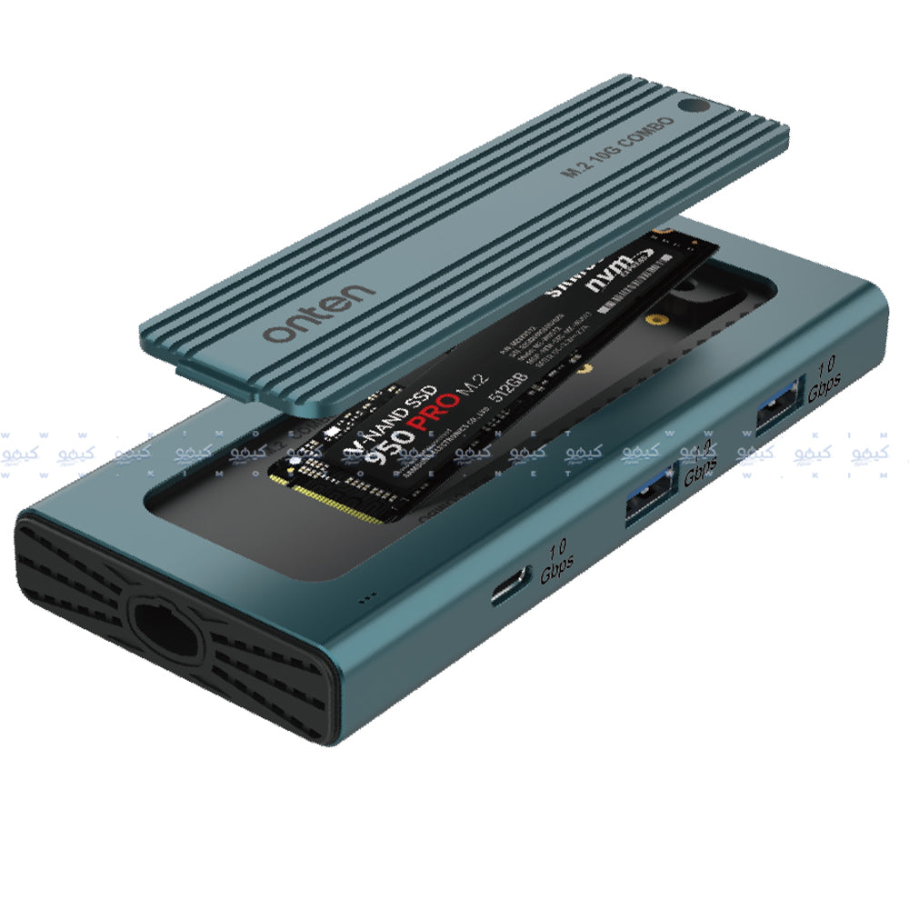 Onten OTN-M232 M.2 NVMe Mobile Rack Type-C With Hub