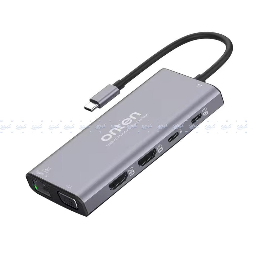 محول موزع تايب سي 12 في 1 اونتين OTN-UC601 - رمادي