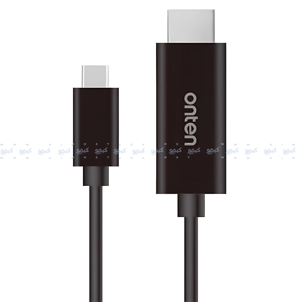 Onten OTN-9572 Type-C To HDMI 4K Converter Cable 1.8m - Black