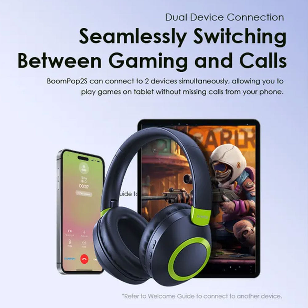 Oraimo BoomPop2S OHP-610S Bluetooth Headphone - Nebula Blue