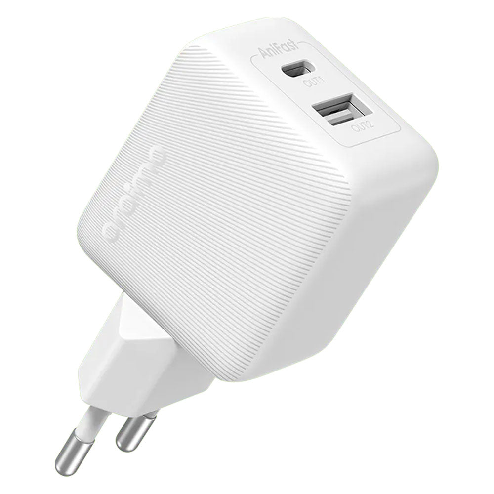 Oraimo PowerCube 201 OCW-5203ECC Wall Charger PD Type-C + USB + Type-C Cable 20W Fast Charging - White