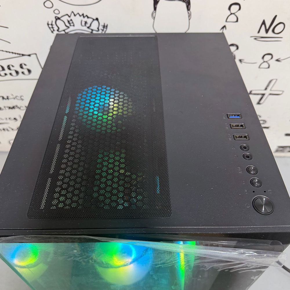 كيس ميد تاور فانتوم جيمينج Aurora Pro (إى إم دى رايزن 5 3600 - هارد PNY CS900 SSD 120GB - زوتاك نفيديا جيفورس GTX 1660 Super 6GB GDDR6 - مازربورد جيجابايت GA-A320M-H - باورسبلاى UDEA TANK 600A Power Supply 600W - مراوح 5 RGB) تجميعة استعمال