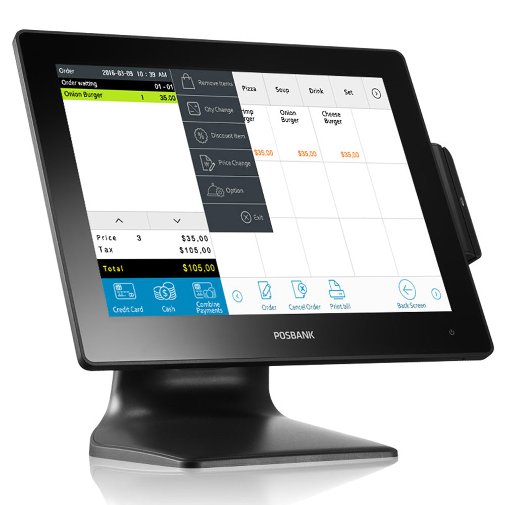 شاشة بوس بانك 15 بوصة LCD POS شاشة تاتش POSMO III