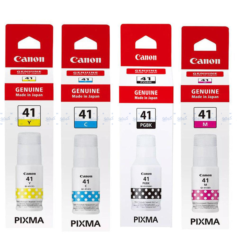Pack of 4 Canon 41 Original Ink Cartridge Set Black & Tri Color