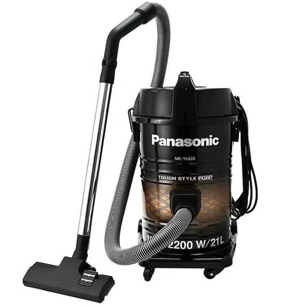 Panasonic Drum Vacuum Cleaner Touch Style Plus+ MC-YL635 21L 2200W - Black x Brown