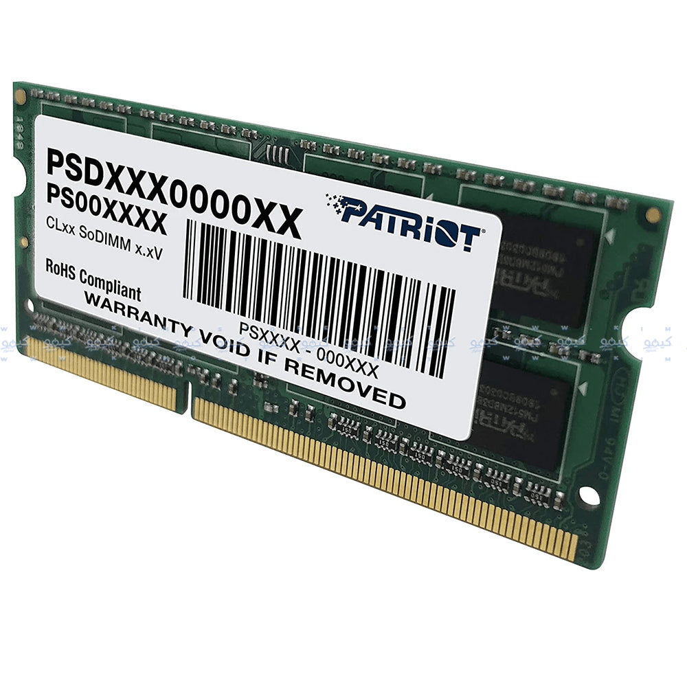 Patriot RAM For Laptop 4GB DDR3 1600MHZ