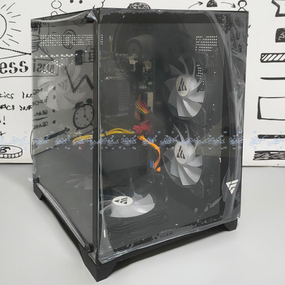 كيس ميد تاور فانتوم جيمينج Aurora Pro (انتل كور i5-9400F - رام 8 جيجابايت - هارد SSD 120GB - نفيديا GTX 1060 3GB GDDR5 - مازربورد اسوس EX-H310M-V3 - باورسبلاى 600W) تجميعة استعمال