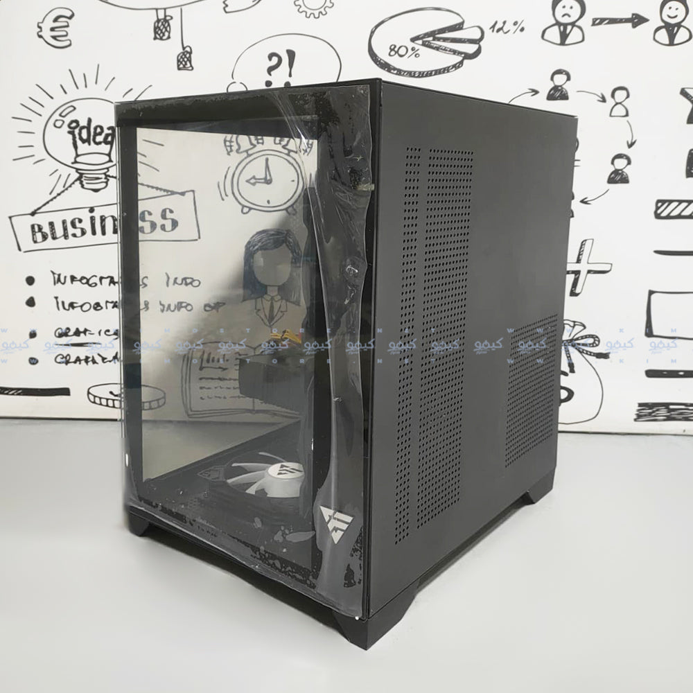 Phantom Aurora Pro Gaming Mid Tower Case (Intel Core i5-6th - Ram 8G - Transcend SSD 128GB - AMD Radeon RX580 8GB GDDR5 - M.B LG MS-G021 - Micronics Cyclone III Power Supply 500W) Ready PC (Used)