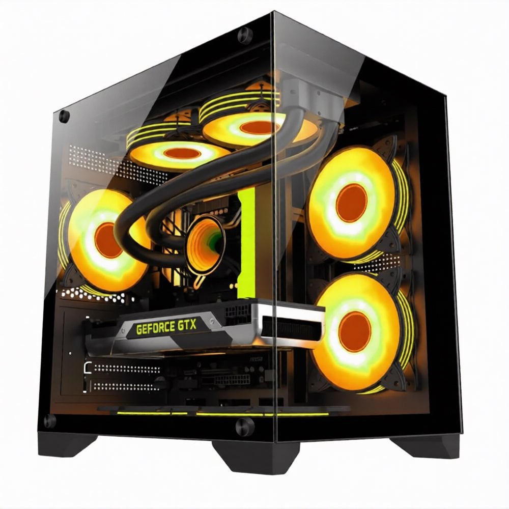 Phantom Aurora Pro Gaming Mid Tower Case (Intel Core i5-9400F - 8GB Ram - 120GB SSD - NVIDIA GTX 1060 3GB GDDR5 - M.B Asus EX-H310M-V3 - Power Supply 600W) Ready PC (Used)