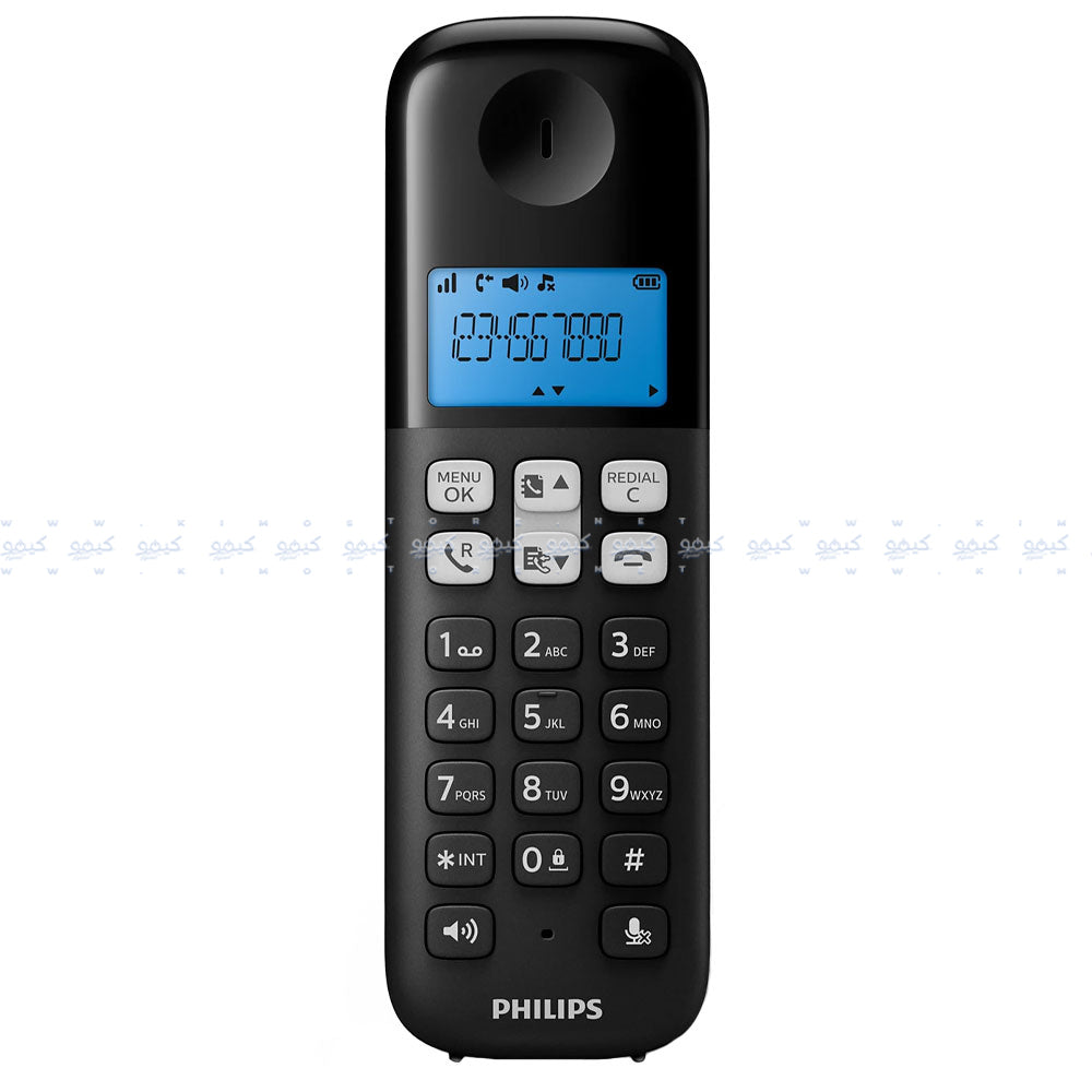 Philips D1611B/63 Cordless Telephone - Black