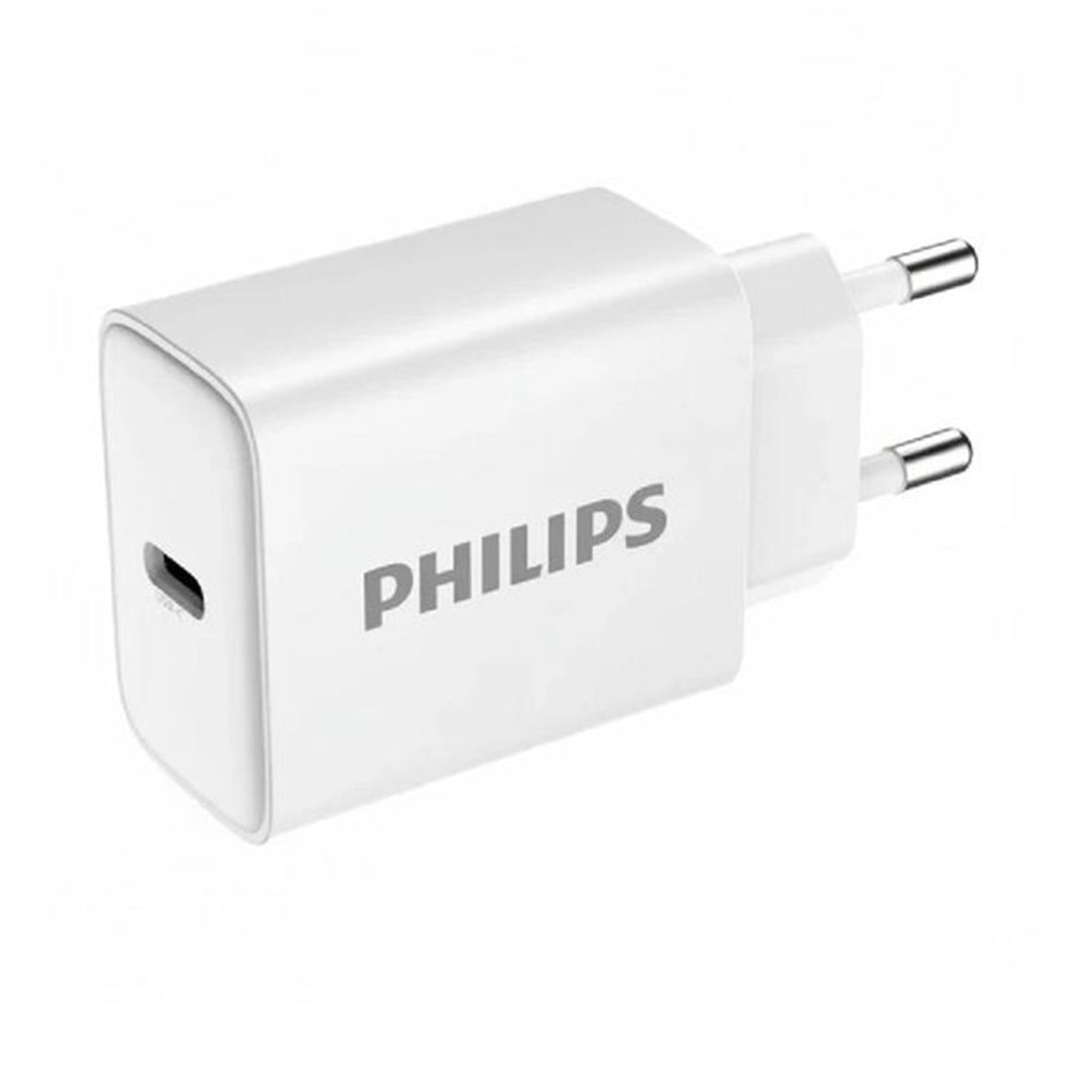 Philips GaN DLP5312CW Wall Charger Type-C 30W Fast Charging - White