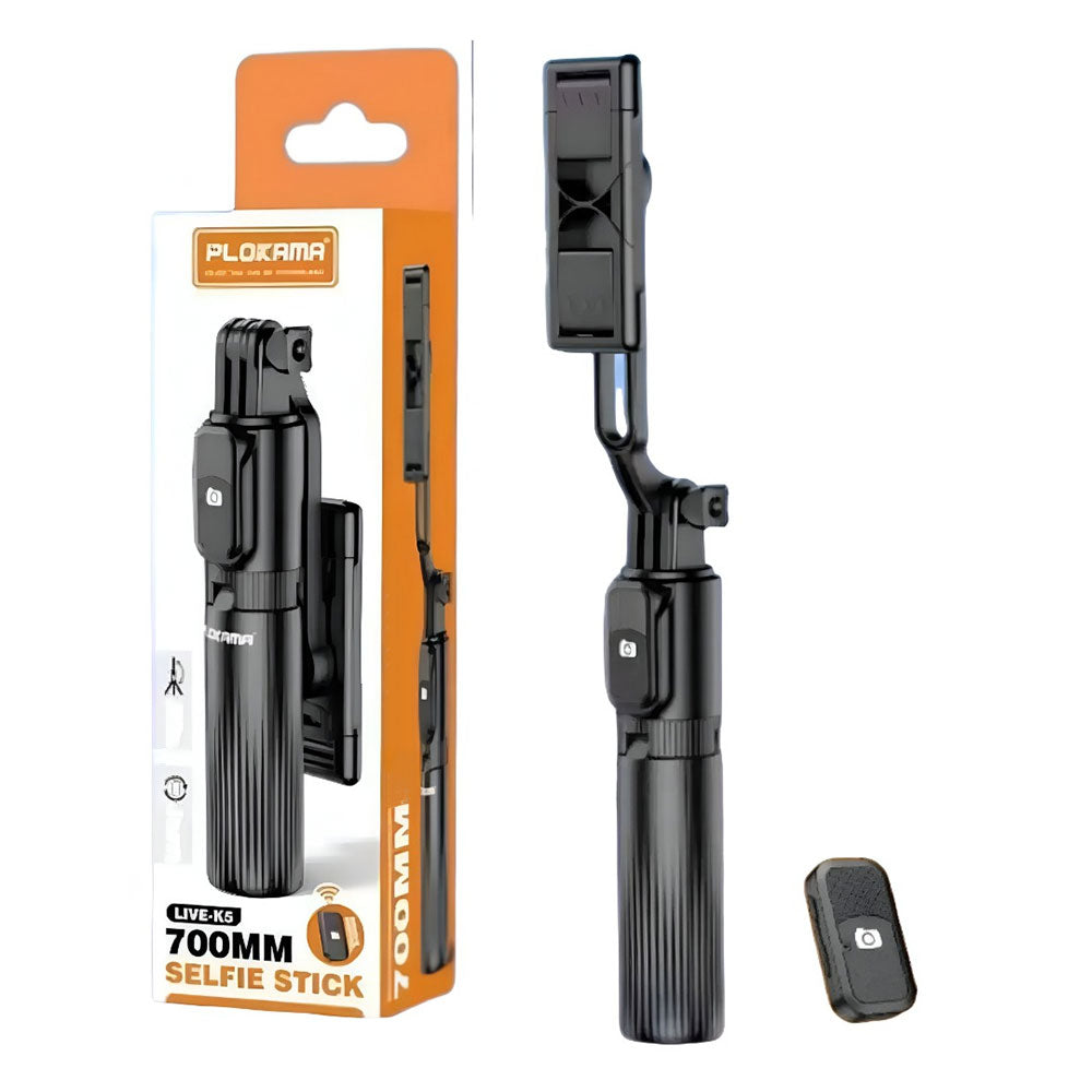 Plokama LIVE-K5 Bluetooth Foldable Tripod Selfie Stick