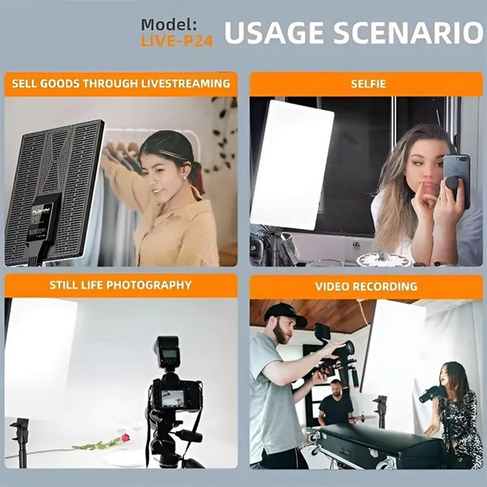 Plokama LIVE-P24 LED Professional Photography Fill Light