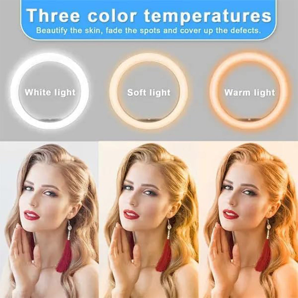 رينج لايت بلوكاما LED مع حامل موبايل ثلاثي 56 سم LIVE-R56