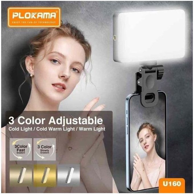 Plokama U160 Phone Clip LED Selfie Light