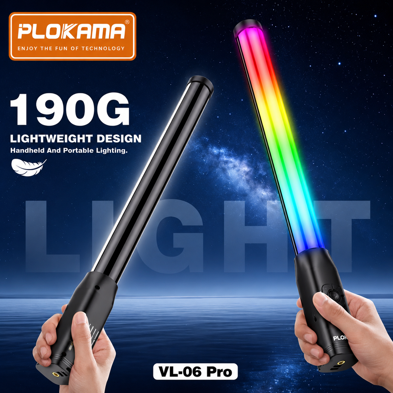 عصا إضاءة RGB LED بلوكاما