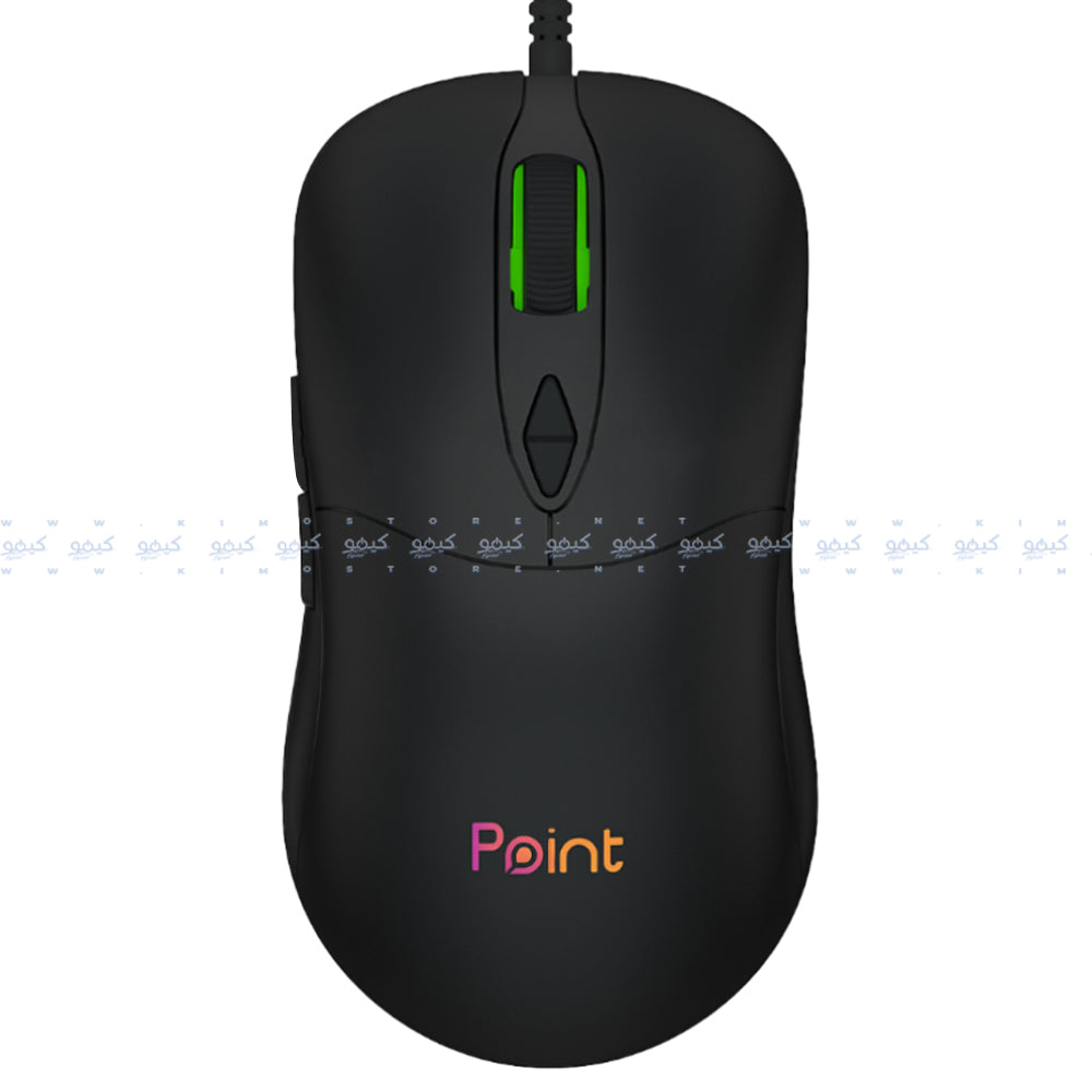 ماوس بوينت سلكي RGB جيمنج 3600 نقطة في البوصة PT-210 - اسود