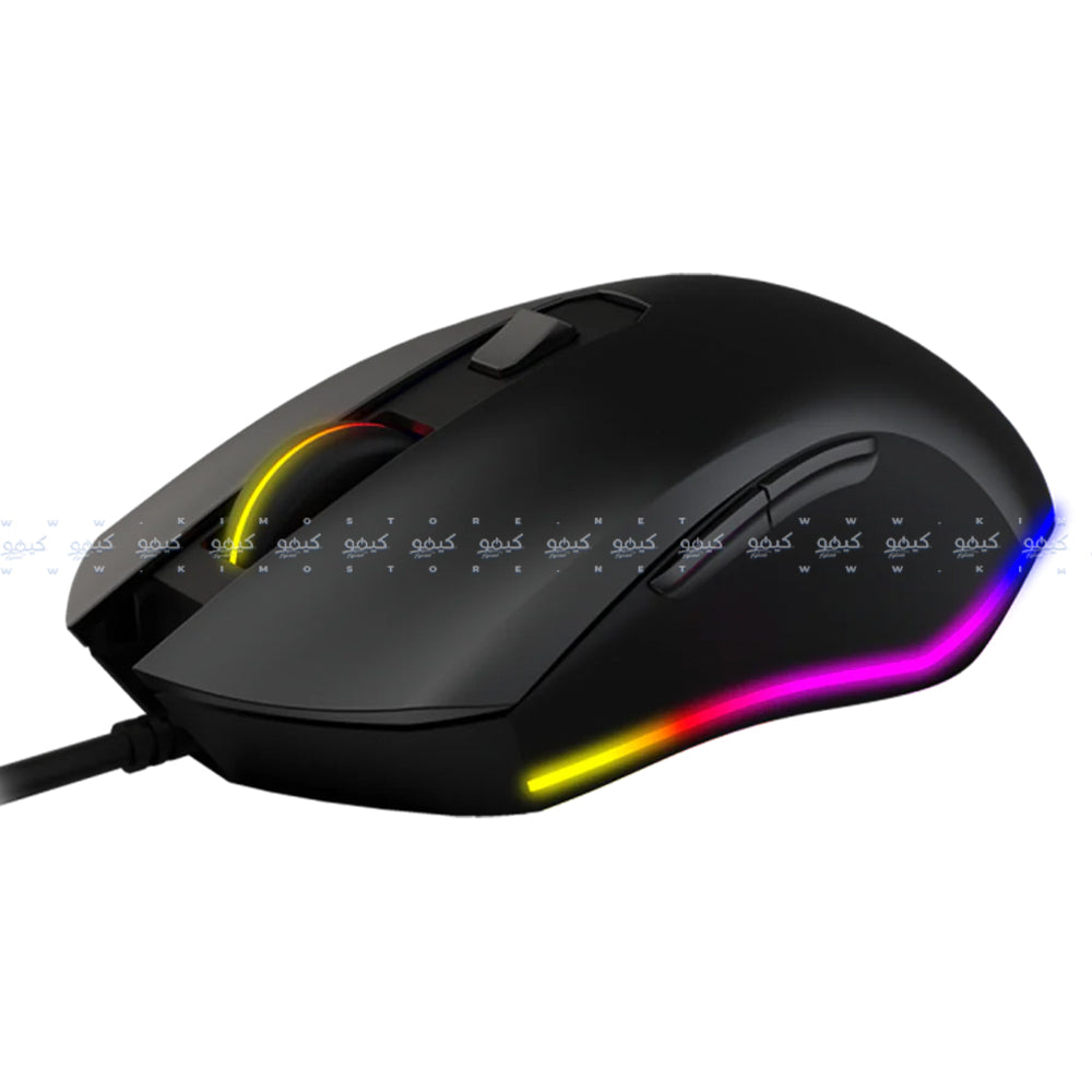 Point PT-212 Wired Rainbow Gaming Mouse - Black