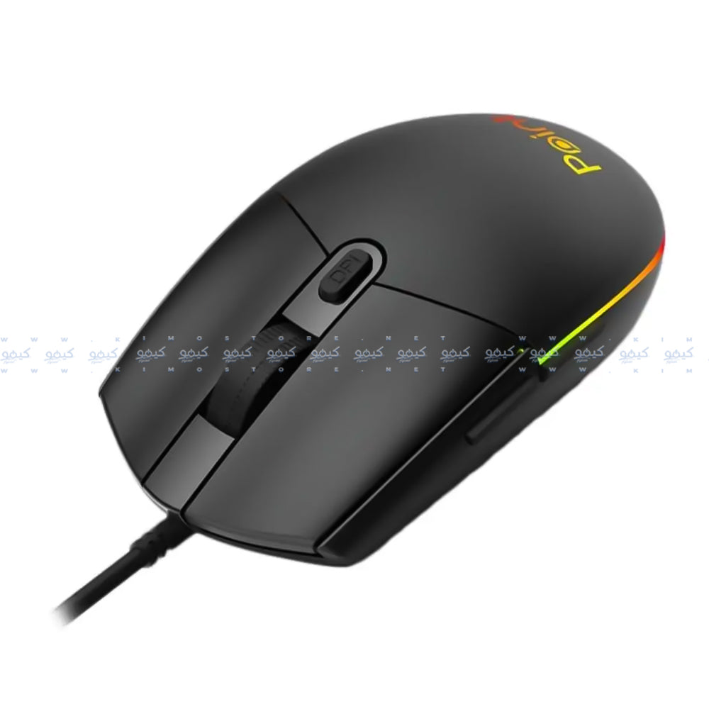 ماوس بوينت سلكي RGB جيمنج PT-214 - اسود