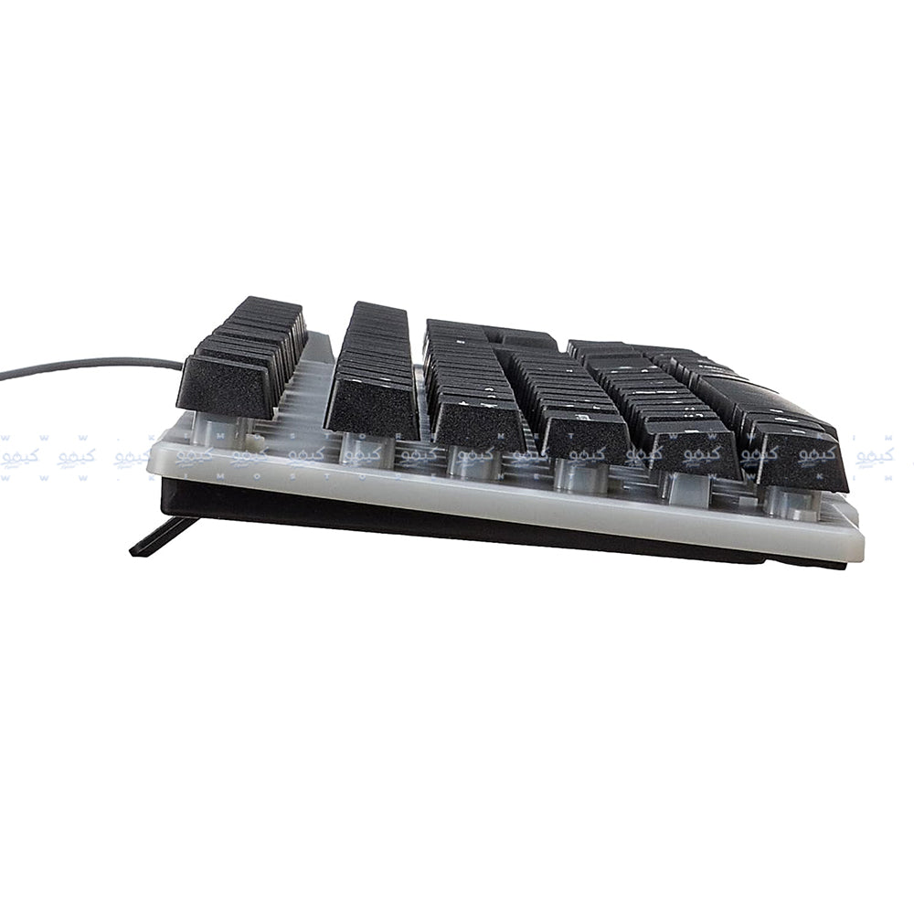 كيبورد بوينت سلكى رينبو جيمنج إنجليزى و أسود x ابيض