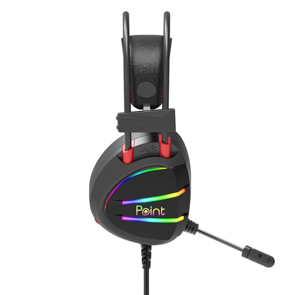 Point PT-900H RGB Gaming Headset 7.1 Surround Sound - Black