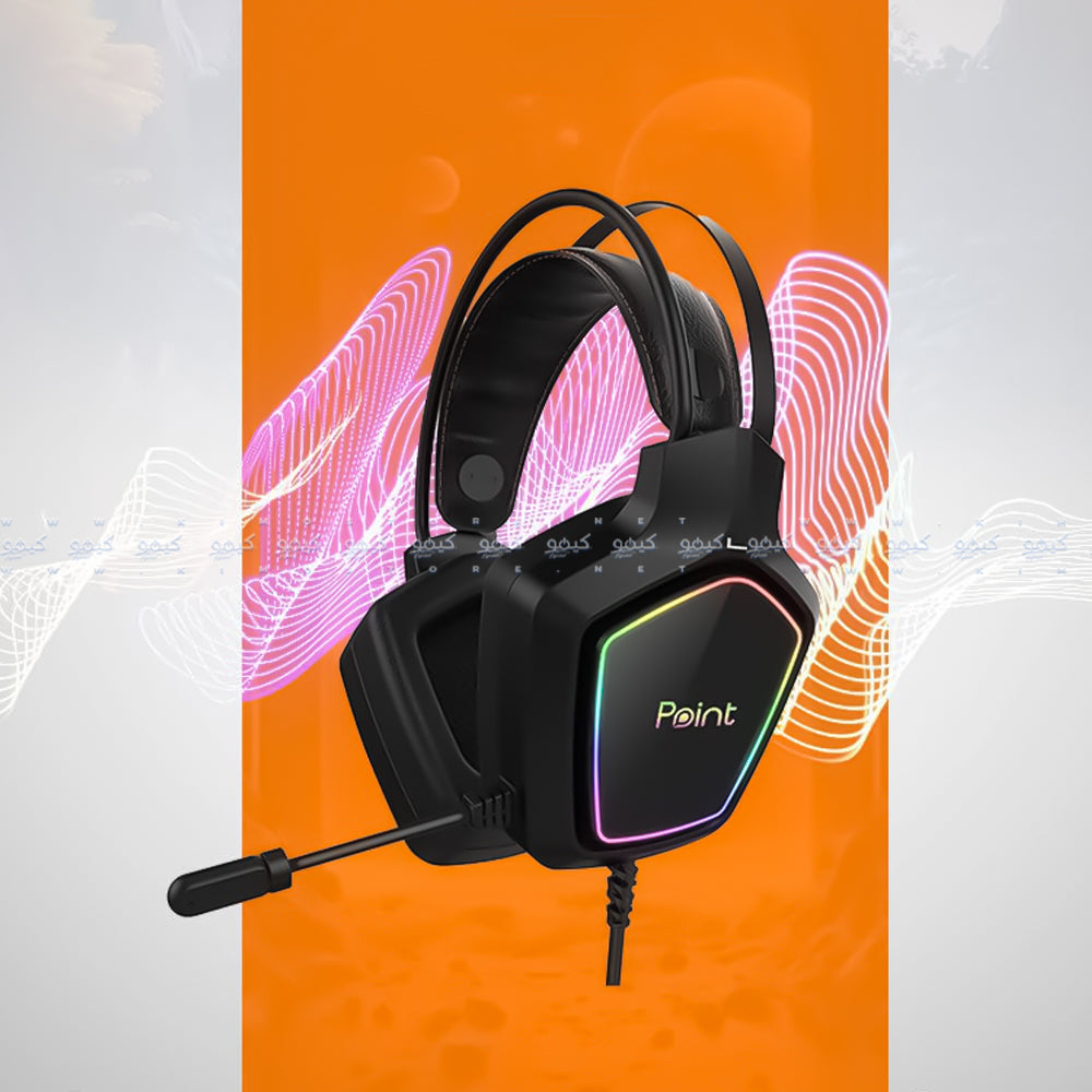 Point PT-920 RGB Gaming Headset 7.1 Surround Sound - Black