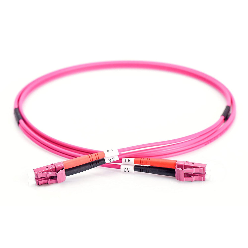 ProLink PL-LC-LC-OM4-3 Duplex OM4 F/O Jumper Cord 3m - Pink