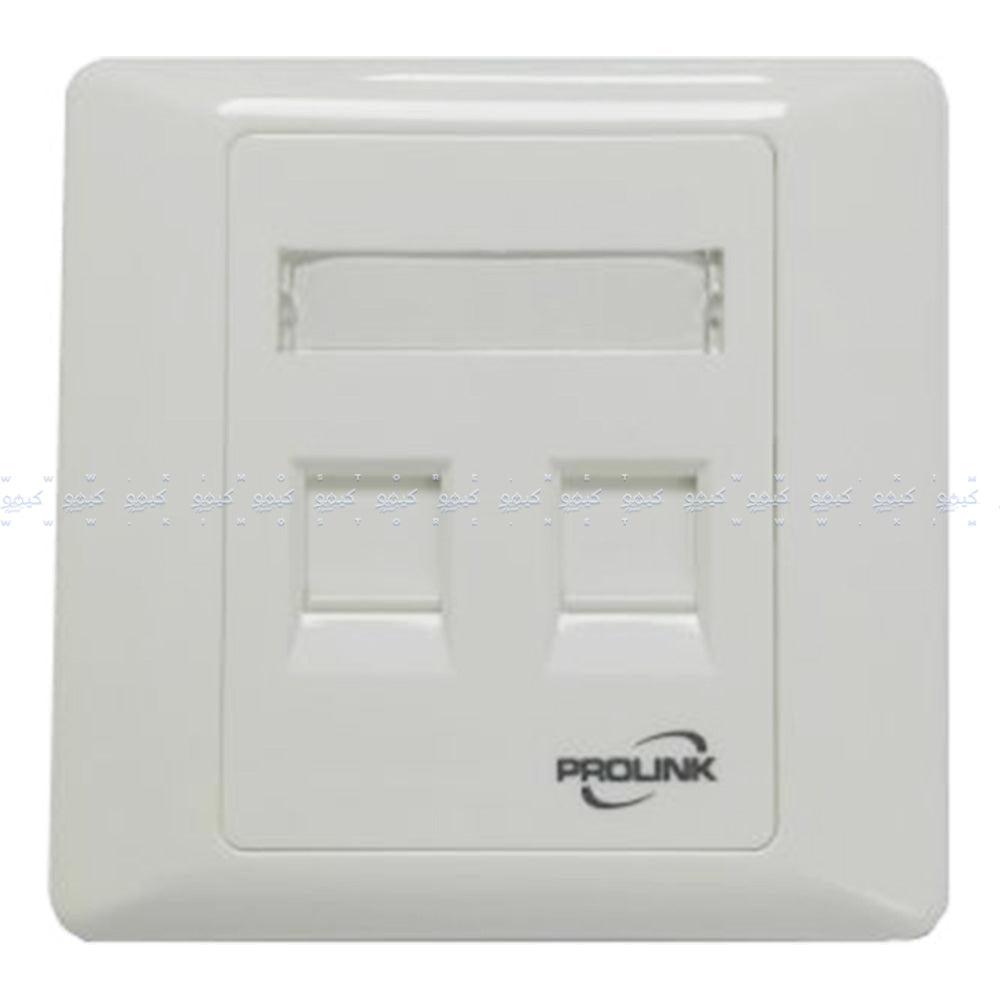 Prolink 2 Port UK Type Faceplate