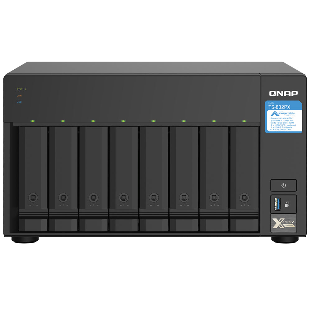 QNAP TS-832PX 8-Bay Cloud Storage NAS Enclosure