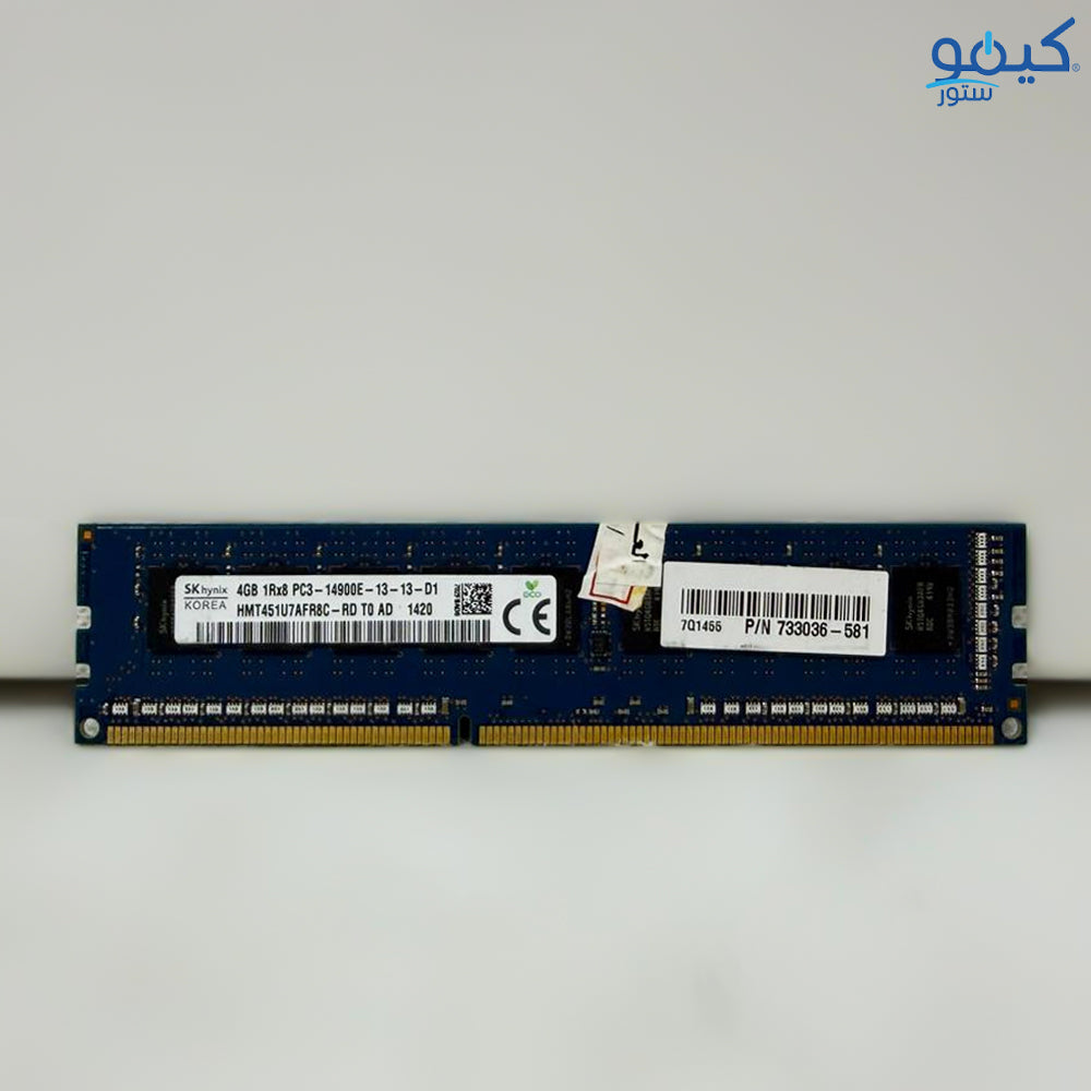 RAM For PC Workstation 4GB DDR3 PC3 14900E MHz (Original Used)