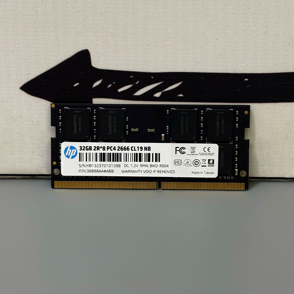 رام لاب توب 32 جيجابايت 2666 ميجاهرتز DDR4 PC4 (استعمال خارج)